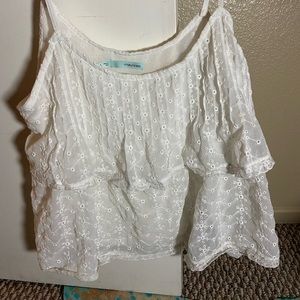 Maurices eyelet spaghetti strap tank